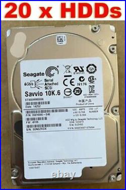 20 x Seagate Savvio 10K. 6 900 GB 2.5 SAS Server HDDs SCSI Hard Drives PowerEdge