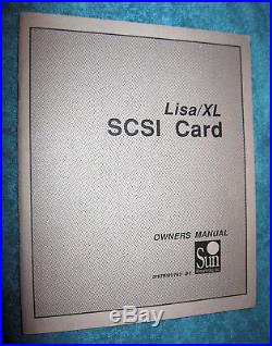 APPLE LISA SCSI HARD DRIVE Expansion CARD w. MANUAL SUN REMARKETING
