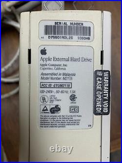 Apple Macintosh External 1080MB SCSI Hard Disk Drive M2115 1.08GB vintage