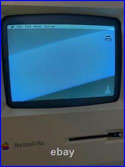 Apple Macintosh Plus SE, 2 GB External SCSI Hard Drive, System 6.0.8 APPS GAMES