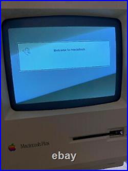 Apple Macintosh Plus SE, 2 GB External SCSI Hard Drive, System 6.0.8 APPS GAMES