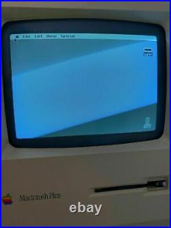 Apple Macintosh Plus SE, 2 GB External SCSI Hard Drive, System 7.1 APPS GAMES