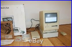 Apple Macintosh plus, original packaging, with RARE SCSI Harddrive