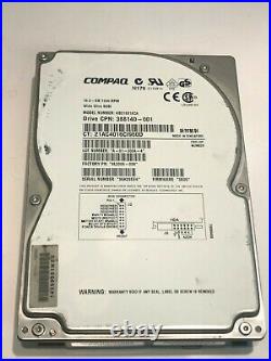 COMPAQ AB01831AC4 18.2GB SCSI ULTRA HARD DRIVE 9L2004-038 3A05 aa5ga6