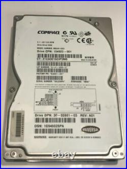 COMPAQ BB00911CA0 9.1GB SCSI 2 HARD DRIVE 104923-001 3B05 aa5hc2