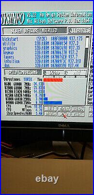 Commodore Amiga 3000, toaster card, A3640 68040 25MHz CPU and SCSI hard drive