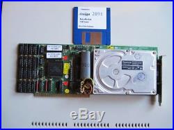 Commodore Amiga A2091 SCSI Card with 540mb Harddrive & 2MB of Fast Ram OS 3.1