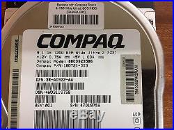 Compaq BB009235B6 9.1GB 7200rpm Wide Ultra 2 SCSI Hard Disk Drive