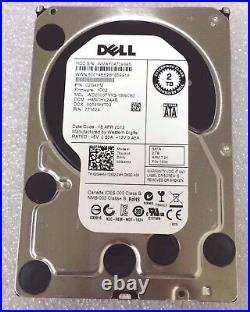 Dell 02G4HM 2-TB 7.2K RPM 3.5 Inch SATA Hard Disk Drive with0D981 Caddy