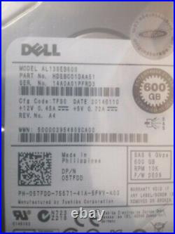 Dell 600GB SAS 10k 2.5 6G Hard Drive, 5TFDD, Toshiba AL13SEB600