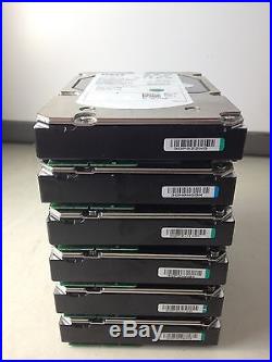 Dell Seagate 3.5 SCSI SAS Hard Drives 300GB 15K RPM (Lot of 6)