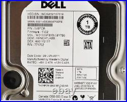 Dell V8FCR 1TB Hard Drive 7.2K RPM 3.5'' 3Gb/s SATA Hot Plug Caddy-0F238F