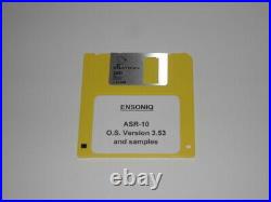 Ensoniq ASR-10 SCSI Hard Drive Emulator with 6301 sounds, & OS 3.53 floppy disk
