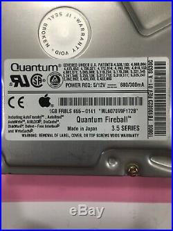 Fb12s012 Quantum Fireball 1gb 50pin SCSI Hard Drive 1280s Fb12s023 655-0141 Os8