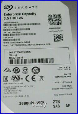 Fujitsu S26361-F5635-L200 3.5 SAS 12G 2TB 7.2K 512E SAS Hard Drive HDD Hot Plug