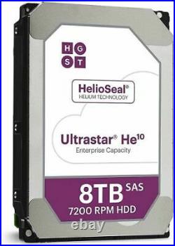 HGST HUH721008AL5200 / 0F27356 Ultrastar He10 8Tb SAS-12Gbps 3.5-Inch Hard Drive