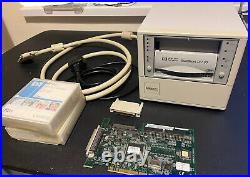 HP DLT80 DLT 4 Tape Drive Bundle SCSI card, Cabling & Cleaning Cart