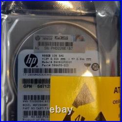 HP EG0600FBDSR 600GB 10K 16MB SAS-2 2.5'' 599476-003 new in sealed bag