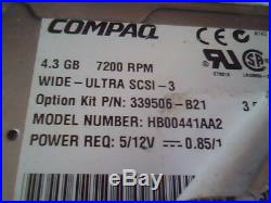 Hard Disk Drive Compaq 339506-B21 HB00441AA2 SCSI 387113-001