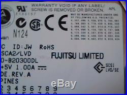 Hard Disk Drive SCSI Fujitsu Limited LVD/SE MAW3147NC CA06550-B20300DL 146GB