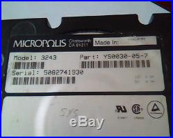 Hard Disk Drive SCSI Micropolis 3243 YS0030-05-7 138272-06-7 Rev A15 A5QC72305