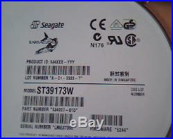 Hard Disk Drive SCSI Seagate Barracuda ST39173W A-01-9933-7 9J4007-010 6244