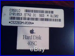Hard Drive Disk SCSI CP3040A 40SC E95910 STA2.31 SG3 GLD02 DY01853 Apple