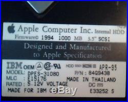 Hard Drive Disk SCSI IBM OEM Apple DPES-31080 84G9438 E15176 E33252 S