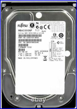 Hard Drive Fujitsu MBA3300NP 300GB 15000U/Min SCSI 68-PIN 8MB Cache 3.5'' Inch