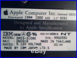 Hard Drive SCSI Disk Apple DPES-31080 85G2550 D60918 1C057882 2C3 655-0141-A HDD