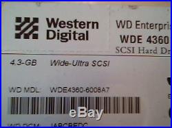 Hard Drive SCSI Disk Western Digital WDE 4360 WDE4360-6008A7 JABCBEDC Enterprise