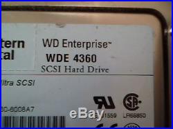 Hard Drive SCSI Disk Western Digital WDE 4360 WDE4360-6008A7 JABCBEDC Enterprise
