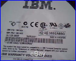 Hard Drive SCSI IBM ST318404LW 19K1484 19K1485 A-01-0203-2 9N9002-033 3283