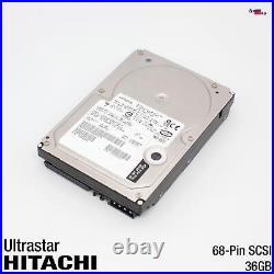 Hitachi IC35L036UWDY10-0 36GB SCSI 68-PIN HDD Hard Drive 08K042 Hard Disk Ultra
