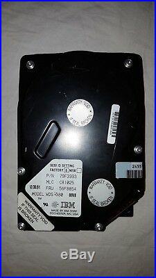 IBM WDS-380 Hard Drive 80MB PN79F3993 SCSI C81025 56F8854 Made 12/30/91