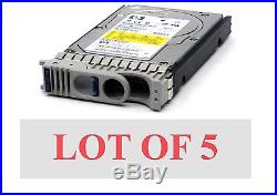 Lot 5 HP 36gb 10k SCSI LVD Hard Drive Hdd St336607lc 5065-5236 5284 A6571a A6571
