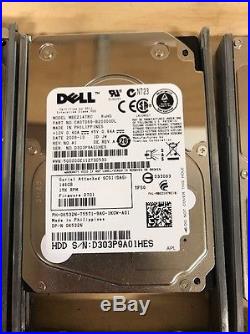 Lot Of 12- Dell 2.5 inch 15K 146GB SAS HDD Hard Drive with Carrier 9FU066-050