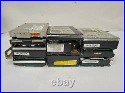 Lot of 10 Vintage SCSI Hard Drives HDD's SEE PICS Untested