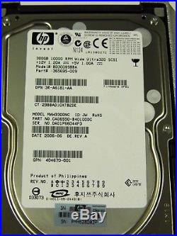 (Lot of 5) 300GB Wide Ultra320 SCSI Hard Disk Drive 3.5 HP Spare 404701-001