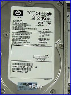(Lot of 5) 300GB Wide Ultra320 SCSI Hard Disk Drive 3.5 HP Spare 404701-001
