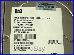 (Lot of 8) 300GB Wide Ultra320 SCSI Hard Disk Drive 3.5 HP Spare 351126-001