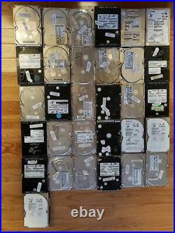 MIXED LOT 31 of 3.5 SCSI Hard Drives (UNTESTED MIXED BRANDS FOR PARTS)