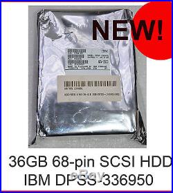New IBM 36 GB Hdd Dpss-336950 07n3100 68-pin SCSI Hard Disk Festplatte Neu #pf01