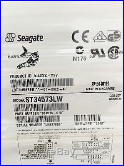 New Seagate (ST34573LW) 4GB, 7200 RPM, 3.5 SCSI 68-PIN Internal Hard Drive