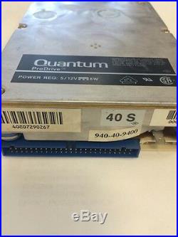 Quantum Prodrive 40S 940-40-9400 3.5 50 Pin 40MB SCSI HDD