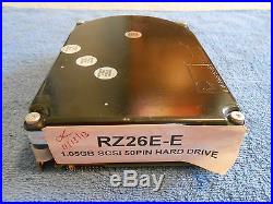 Rz26e-e 1.05gb Narrow SCSI 3.5 50-pin Full Height Hard Drive (used)