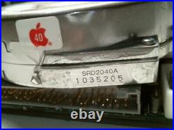 SCSI Hard Disk Drive Sony SRD2040A Apple 1035205 40MB vintage