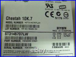 Seagate 10k. 7 St3146707lw 146gb 68pin SCSI Hard Drive P/n9x2005-002 F/w0003