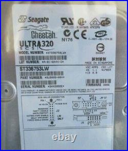 Seagate Cheetah Model ST318453LW Ultra320 15Krpm 68-Pin SCSI Hard Drive NEW