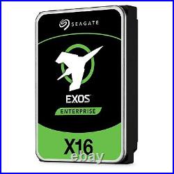Seagate Exos X16 16TB 3.5 SAS 6Gb/s 7200 RPM Hard Drive Open Box